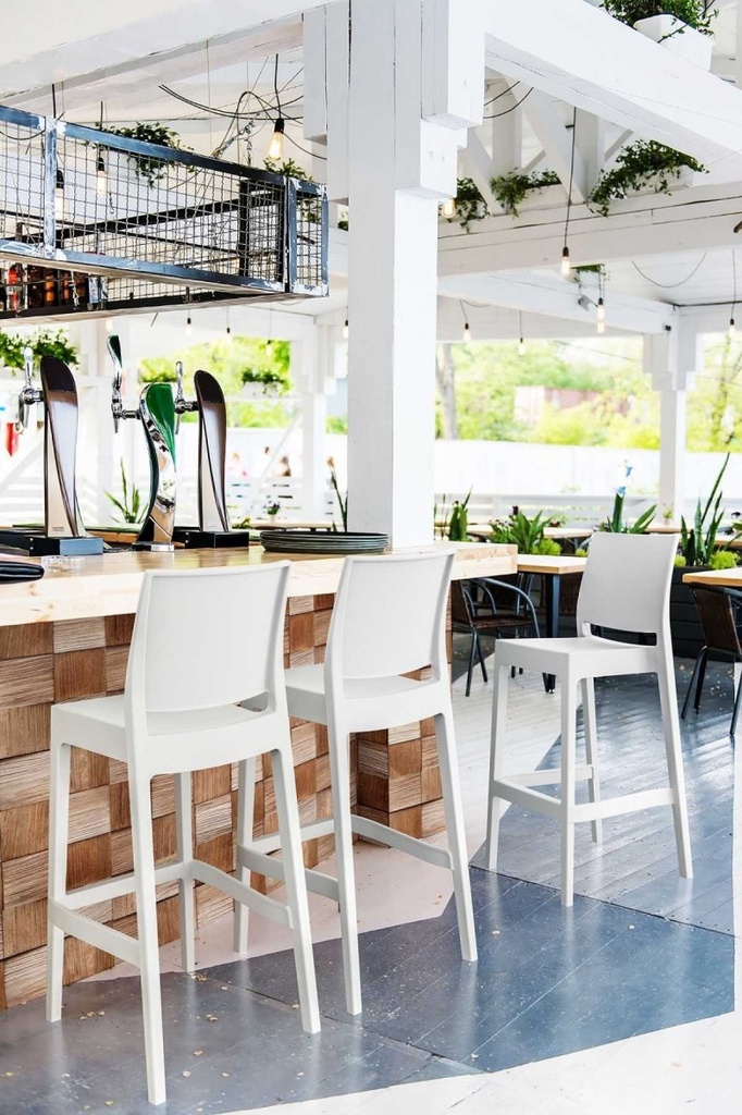 CHAISE DE BAR NOVA Blanc