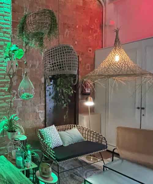 Grande lampe bohème