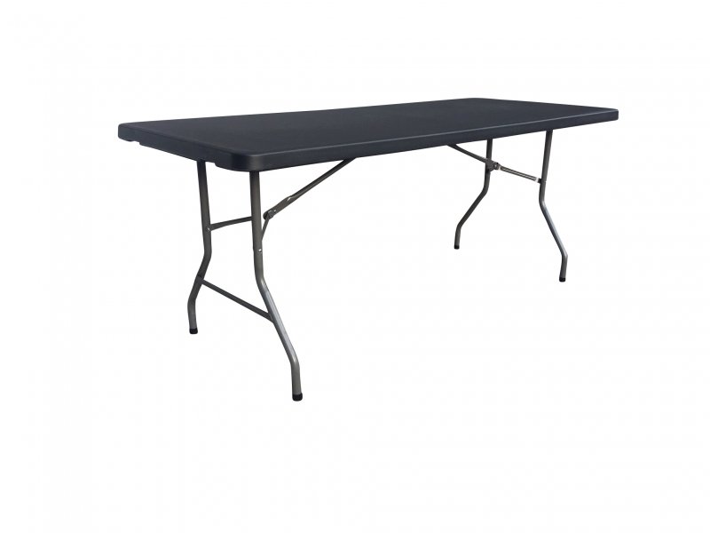 TABLE - 183x76 cm - Pour 6 personnes Noir