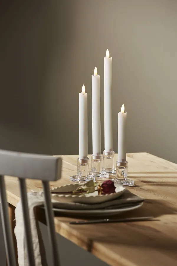 Lot de 12 bougies coniques LED à piles (copie)