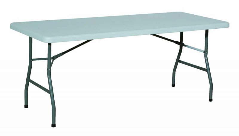 TISCH - 183x76 cm - Für 6 Personen Grau