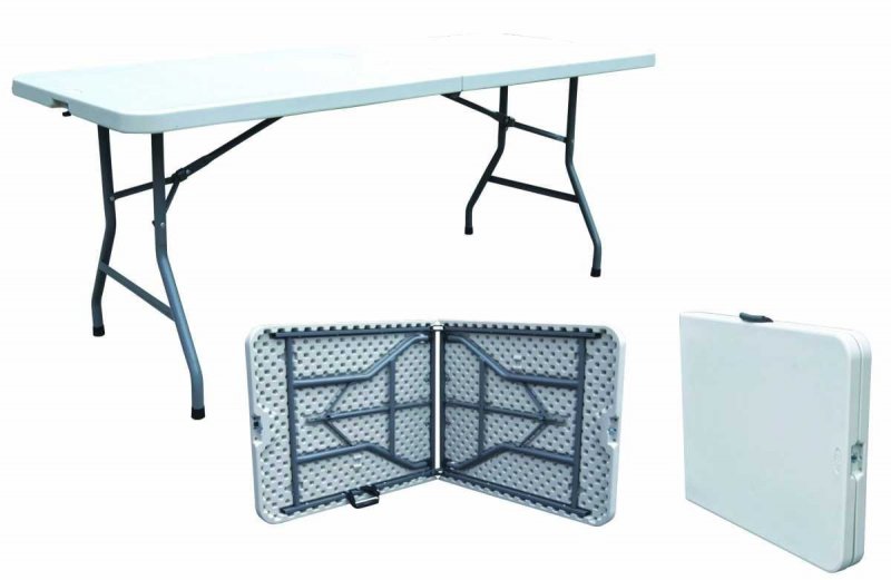 FOLDING TABLE - 183x76 cm - For 6 people