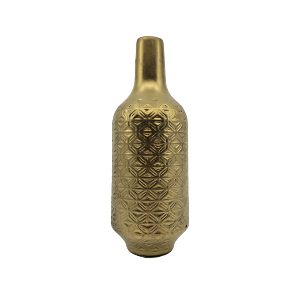 GOLD SMALL VASE CANDLEHOLDERS