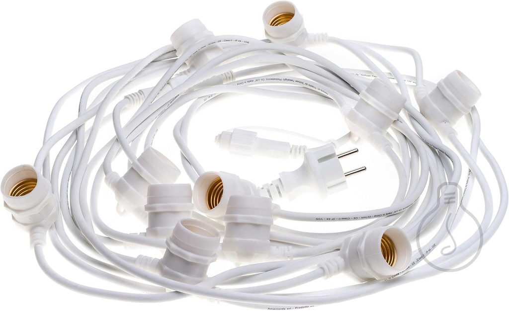 GUIRLANDE LUMINEUSE ETANCHE Intérieur/Extérieur Blanche 12m50