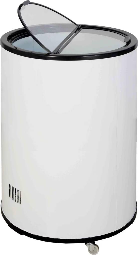 Round Fridge on Wheels 43L