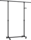 Black Wardrobe Rack for 30 Hangers