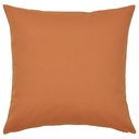 Leuchtend orangefarbenes Kissen