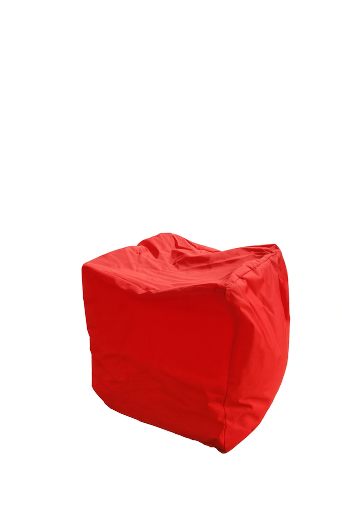 Pouf cubo rosso
