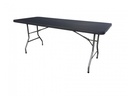 TISCH – 183 x 76 cm – Für 6 Personen, Schwarz