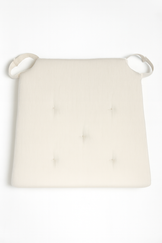 Cuscino bianco per sedia