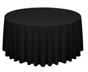 Nappe Noire ronde pour table 180