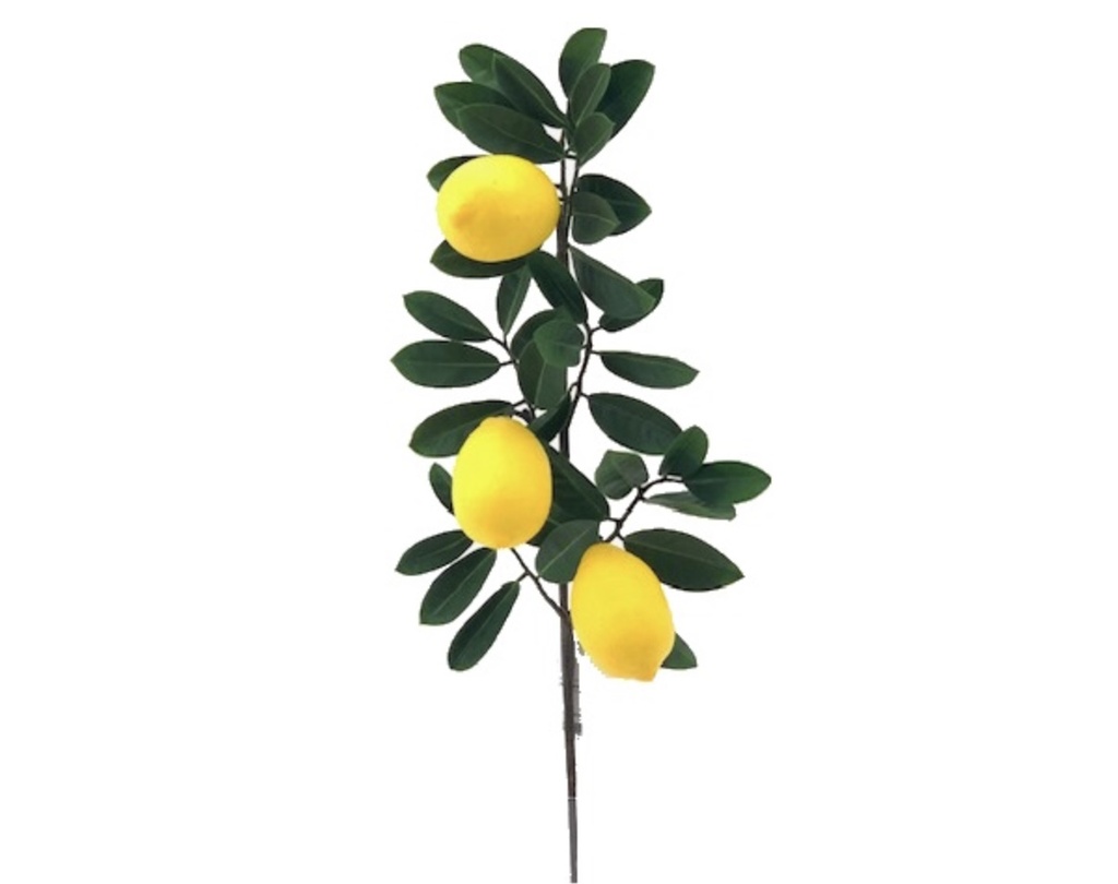 Zitronen-Deko – Zweig 51 cm