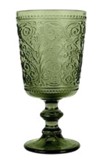 Verre à vin Barroc vert - 25x