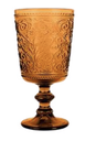 Bernsteinfarbenes Barock-Weinglas – 25x