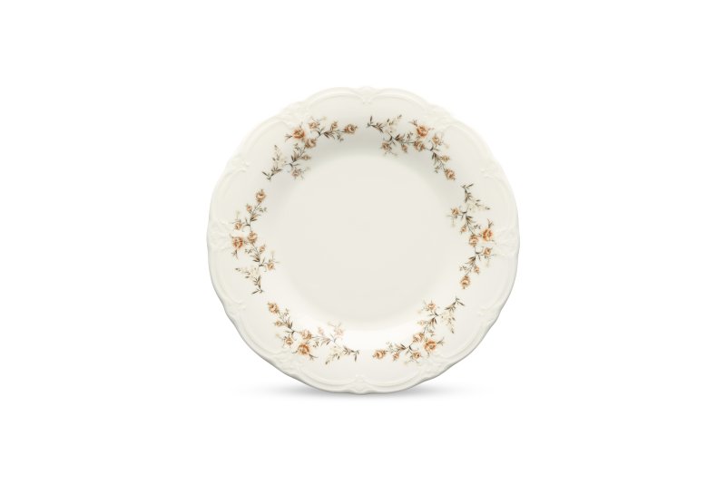 Piatto rétro con bordo floreale Ø27,5 cm – 24x