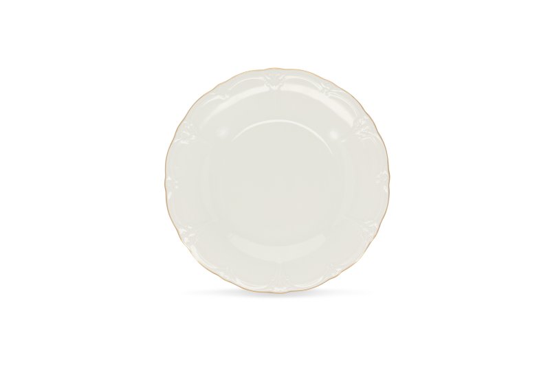 Assiette Rétro bord doré Ø27,5cm - 24x