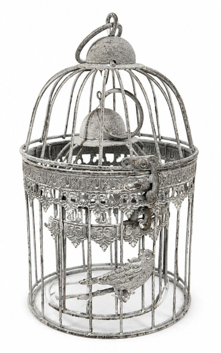 Duo cage aux oiseaux métal