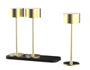 Lampe de table Or sur batterie - Set de 3