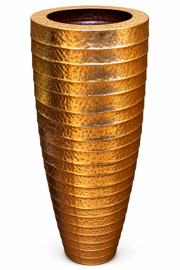 Gold Metal Vase 1m20