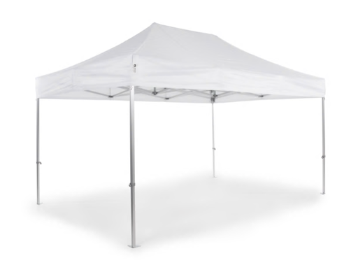 AluLite Faltzelt mit Dachplane - 3x4,5 m - Weißes Polyester