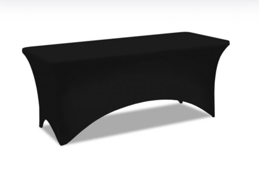 VERSTELLBARE TISCHHÜLLE 200 x 90 cm Schwarz
