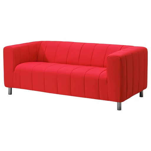 2-Sitzer Stoffsofa Rot