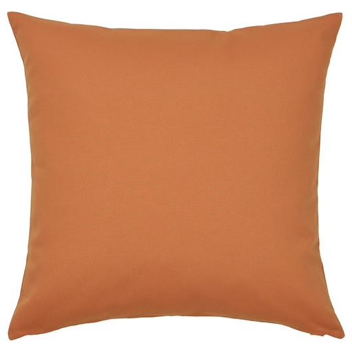 Leuchtend orangefarbenes Kissen