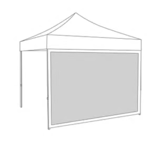 Kit parois pour tente - 4x8m - Polyester Blanc