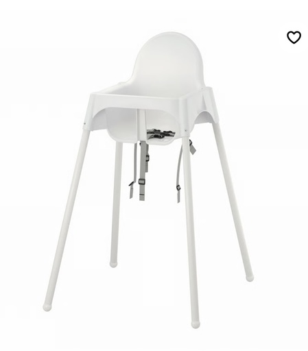 Weißer Babystuhl