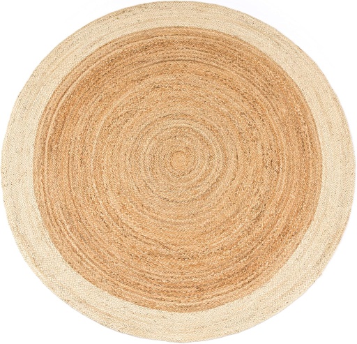 Tapis Rond Jute Ivoire