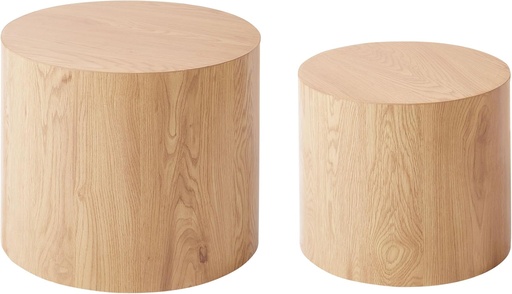 2 Tables Basses Rondes Design