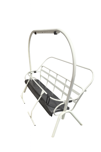  White decorative chairlift on stand