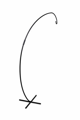 Black support for chandelier suspension