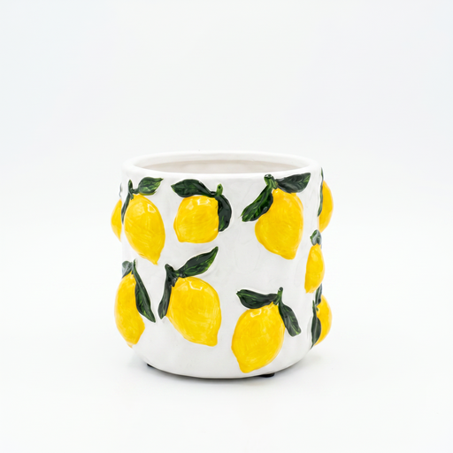 Déco Lemon - Vases citrons 19Ø - 16cm