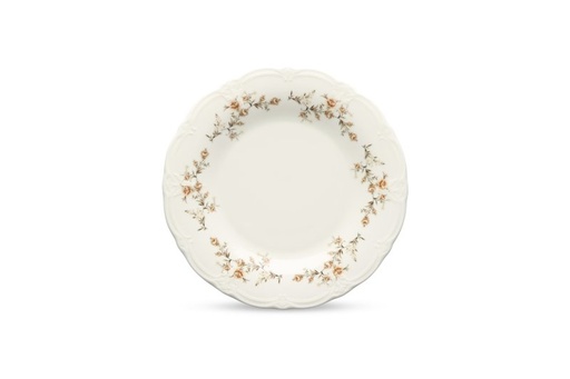 Retro-Teller mit Blumenrand Ø27,5 cm – 24x