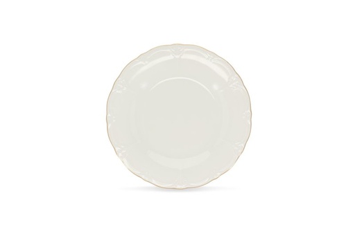 Retro-Teller mit Goldrand Ø27,5 cm – 24x
