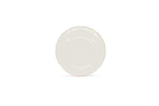 Assiette Rétro bord doré Ø21 cm - 24x
